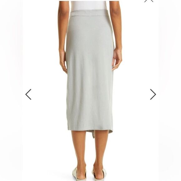 Vince overlap cotton/ tencel skirt size L, NWT - Picture 3 of 14